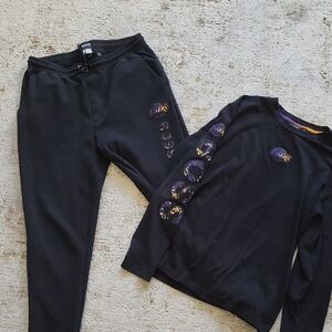 LOS ANGELES LAKERS Black Unisex Pants & Jumpsuit Set